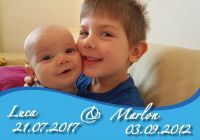 Luca 21.07.2017 und Marlon 03.09.2012